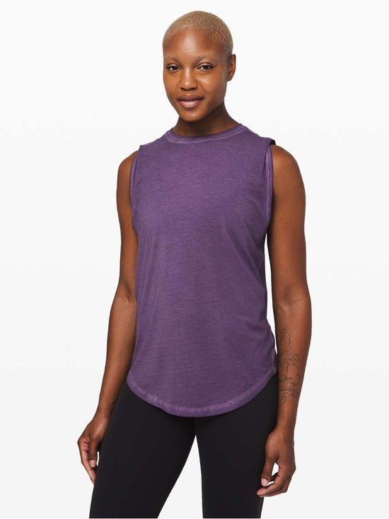 lululemon athletica Tops - Lululemon Brunswick Muscle Tank Washed Purple Ink